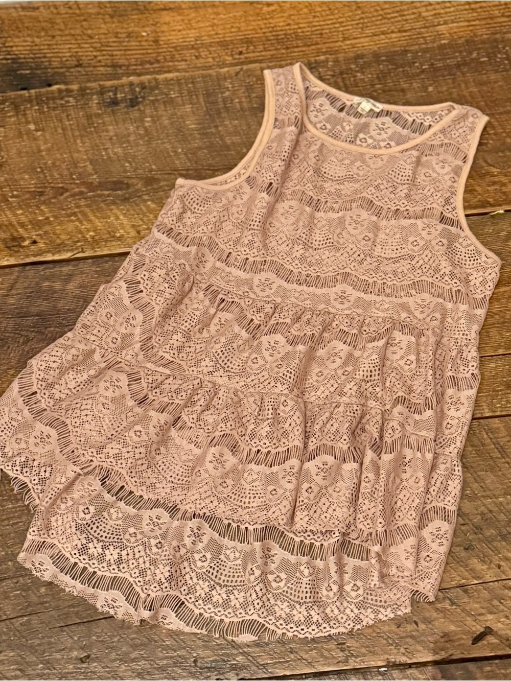 Lace Tank Sz L